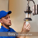 Wall light vintage metal industrial sconce