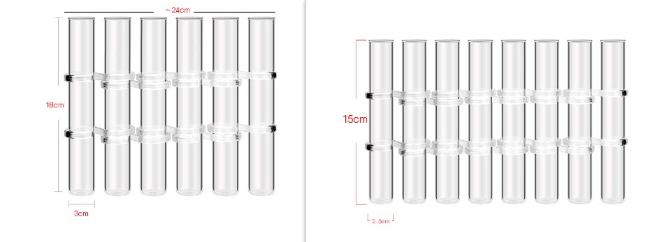 Flexible Flower Vases with Hinges | Modern Glass Tube Vase
