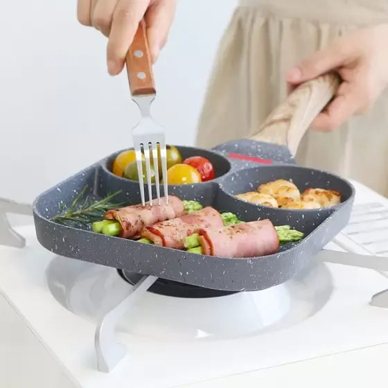 TriServePro – prepare complete meals simultaneously without flavor mixing