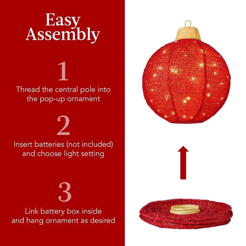 Hanging Pop-Up Outdoor Christmas Ornaments