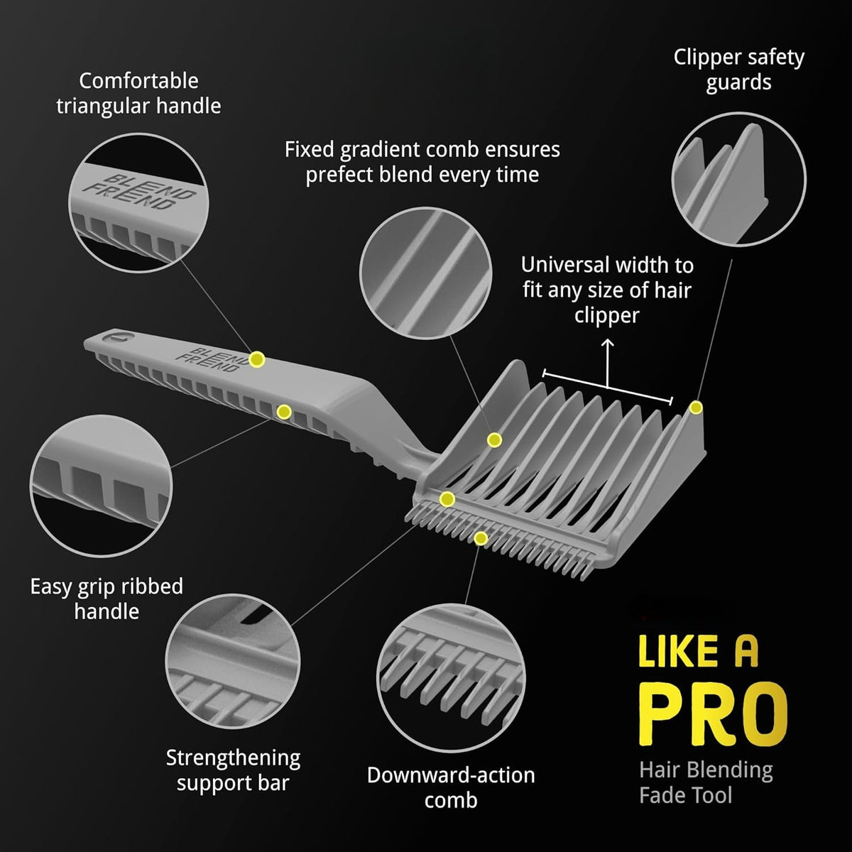 Fade Comb – Easy Home Hair Blending for a Professional Look