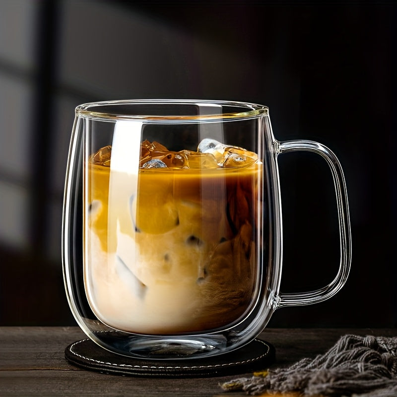 ThermoSip Double-walled Glass Mug – Borosilicate Glass, Heat Resistant & Elegant