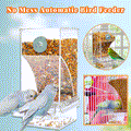 Automatic overflow protection Transparent bird feeder