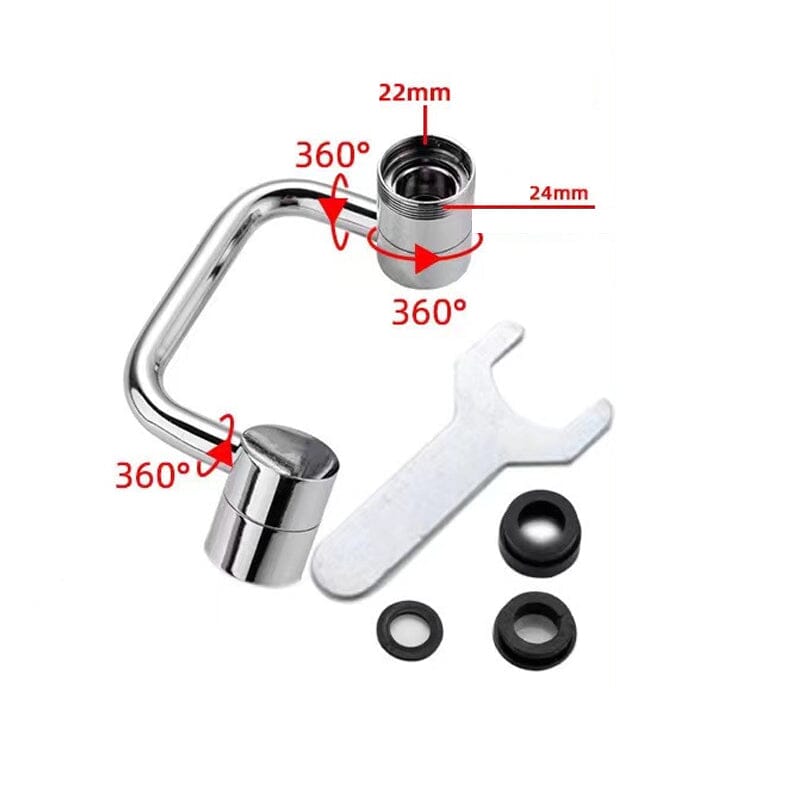 FlexSplash - Premium 1080° rotatable faucet for precise water control