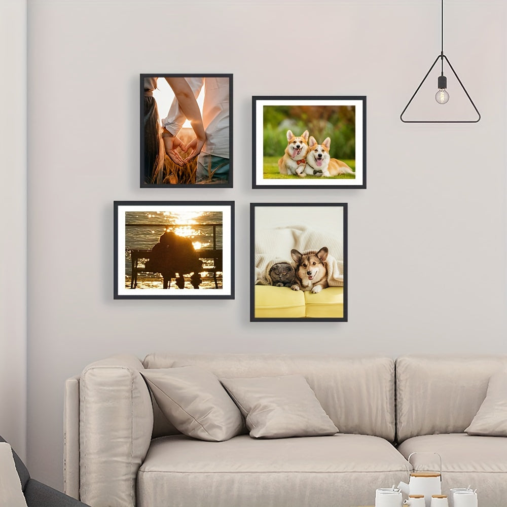 GalleryFrame – Set of 3 Black Photo Frames for Walls and Tables