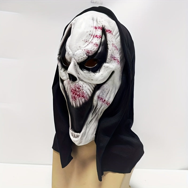 Adult Full Head Halloween Scary Mask | Skull Design Hooded