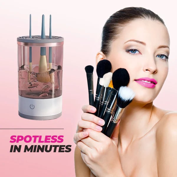 Makeup Brush Cleaner Machine | BrushPure Automatic Cleaning & Drying | Compact 16×9cm