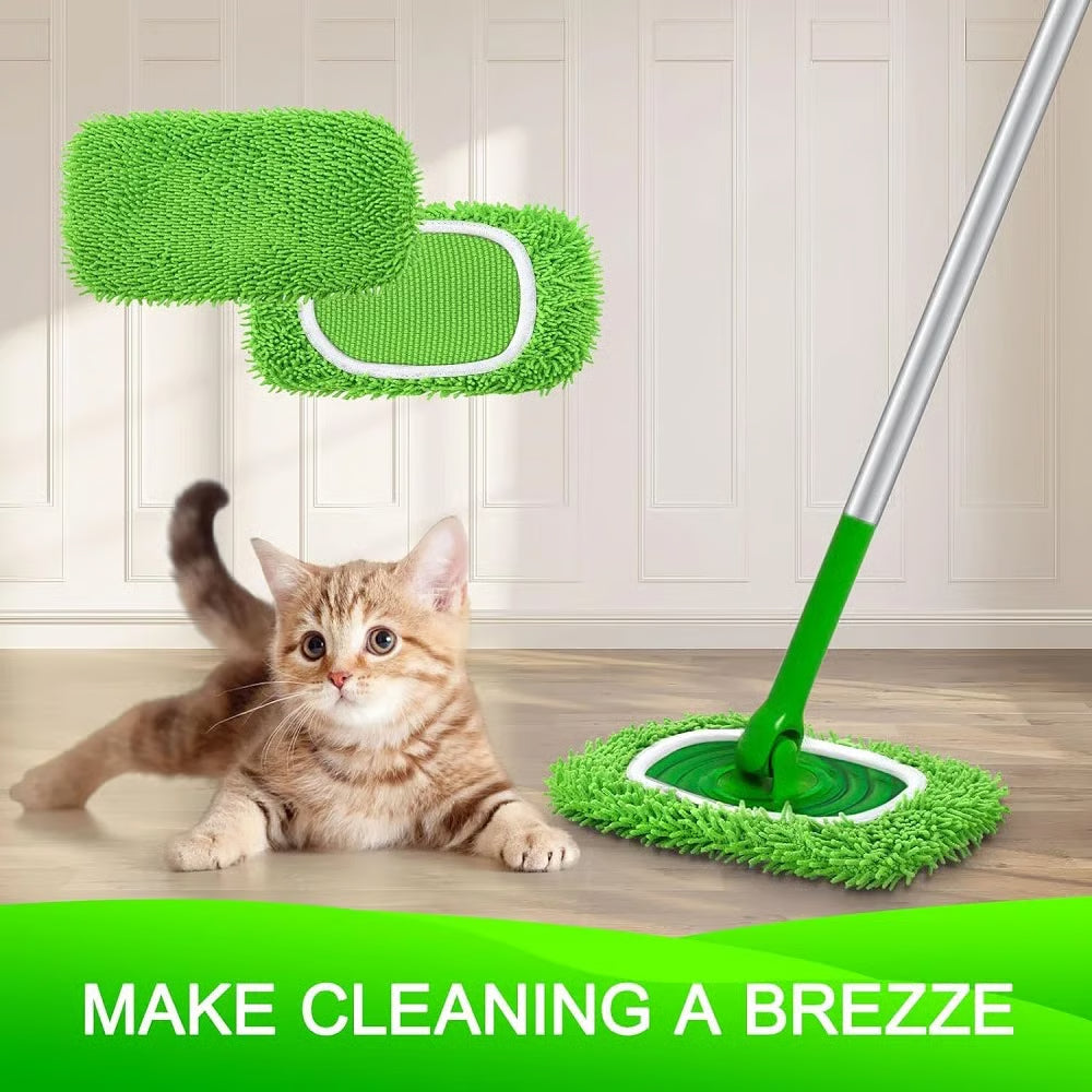 Premium Microfiber Mop Pads — Reusable, Compatible with all Flat Mops