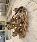 Rare Find-Large Lion Head Wall Mounted Art Sculpture