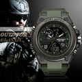 Sporty Dual-Display Mode Multifunctional Waterproof Luminous Men's Wristwatch
