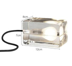 Clarylume Glass Table Lamp | Glare-free LED Light | Crystal Clear Design | For Bedroom, Office & Living Room