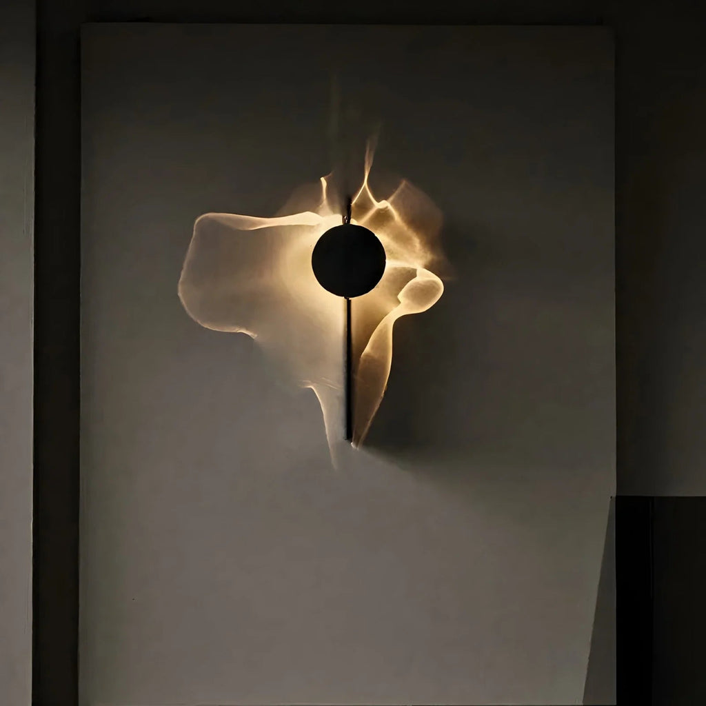 Rotatable Ripple-Light Wall Sconce with Aluminum and Stainless Steel