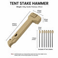 Multifunctional Camping Hammer & Tent Stake Puller