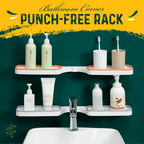 Redatable Bathroom Corner Shelf — Drill-free Storage Stand with Drain Holes