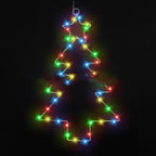 Wrought Iron Christmas Tree Shaped Hanging Window Ornament