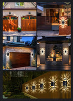 Solar lamp with intelligent light control – outdoor wall light with automatic night detection