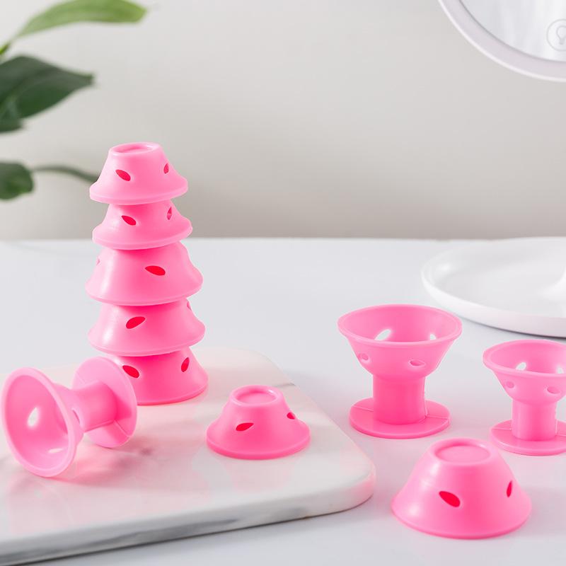 Heat-free silicone hair straightener