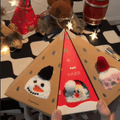 Christmas socks in gift box design | Plush house & cuddle socks | Universal size