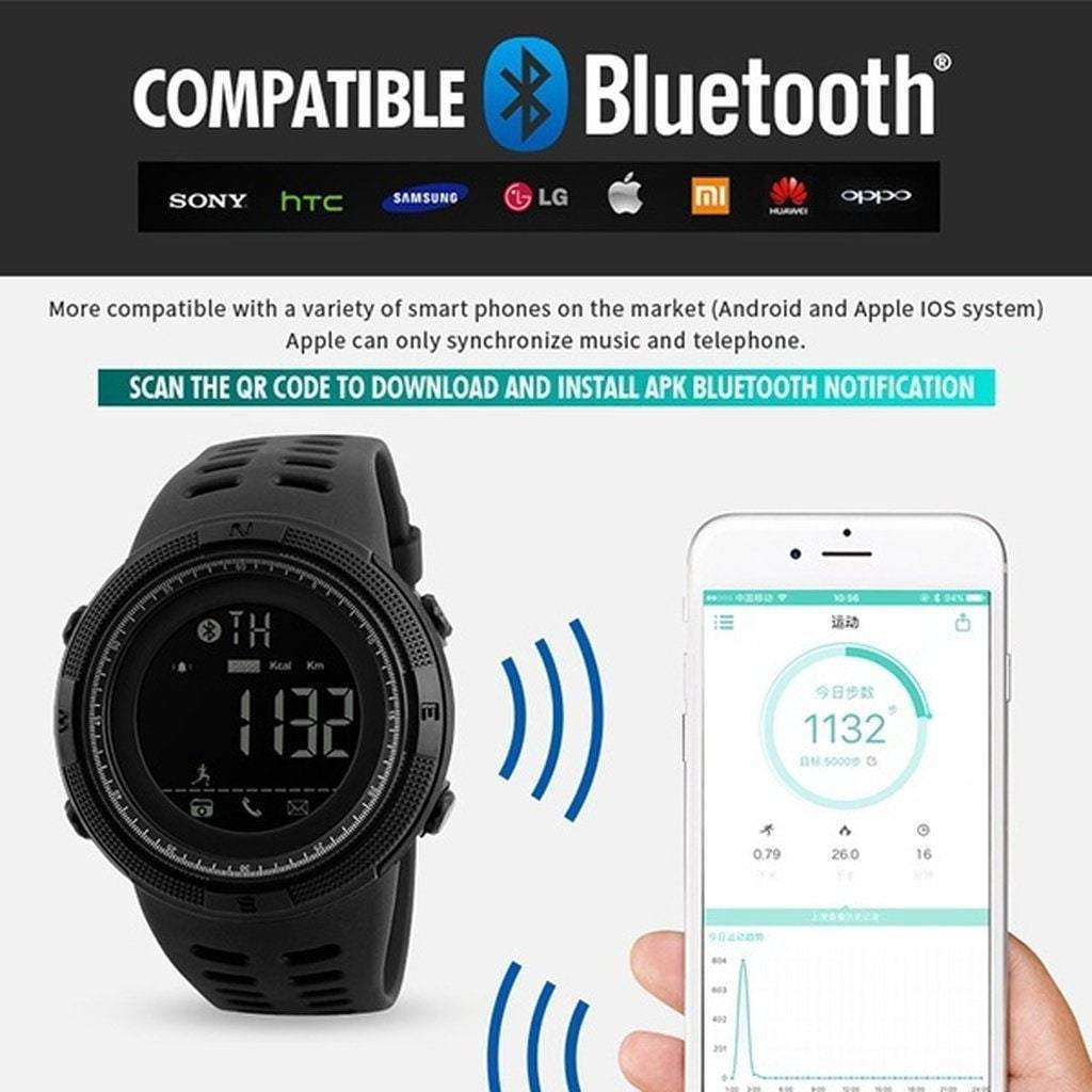 Men Smart Chrono Calories Pedometer Multi-Functions Sports Watches