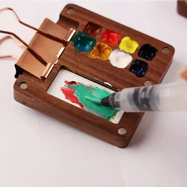 Mobile Watercolor Paint Box Set with 24 Colors