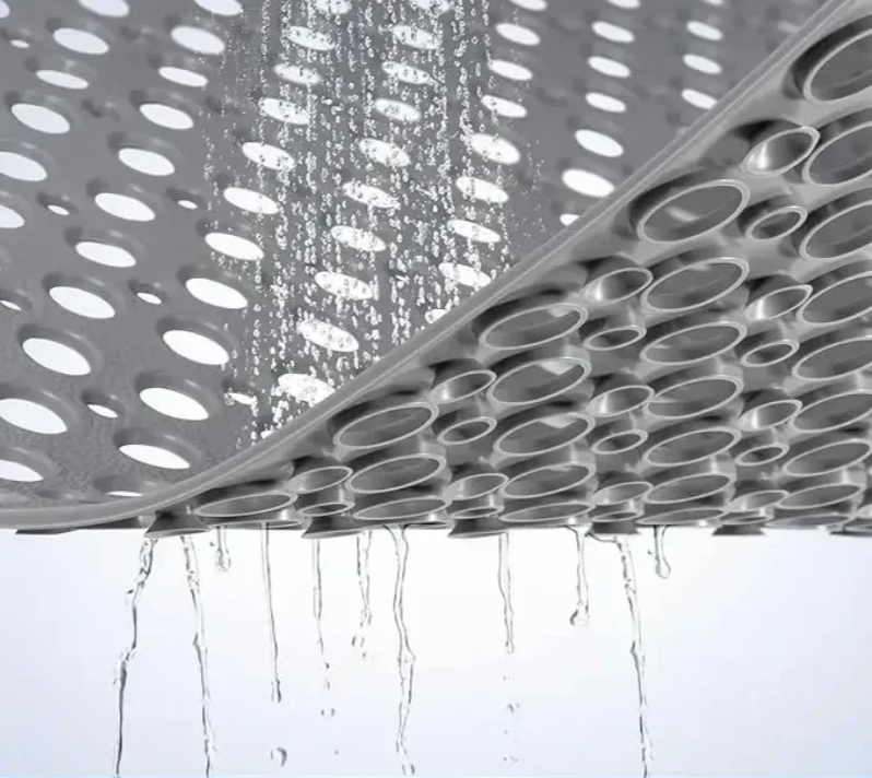 HydroSafe Square Non-Slip Shower Mat