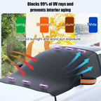 Magnetic Car Windshield Snow and Sun Protection Cover – Durable and Compact