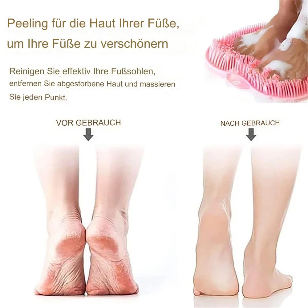 Foot and back scrubber massage cushion