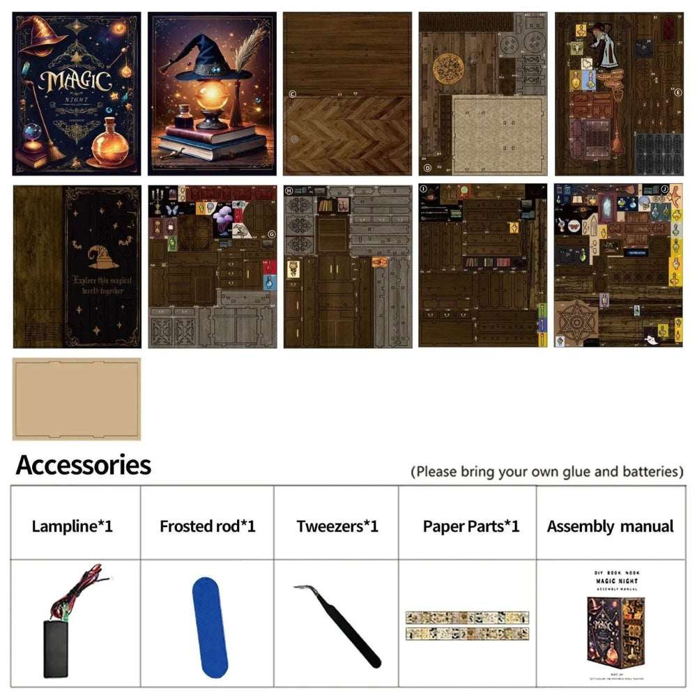 Magic Night DIY Book Nook Kit