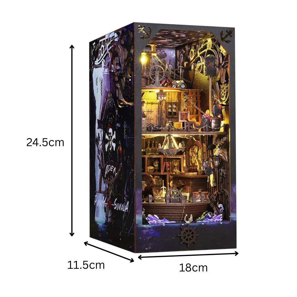 Aden Pirate Ship DIY Book Nook Kit