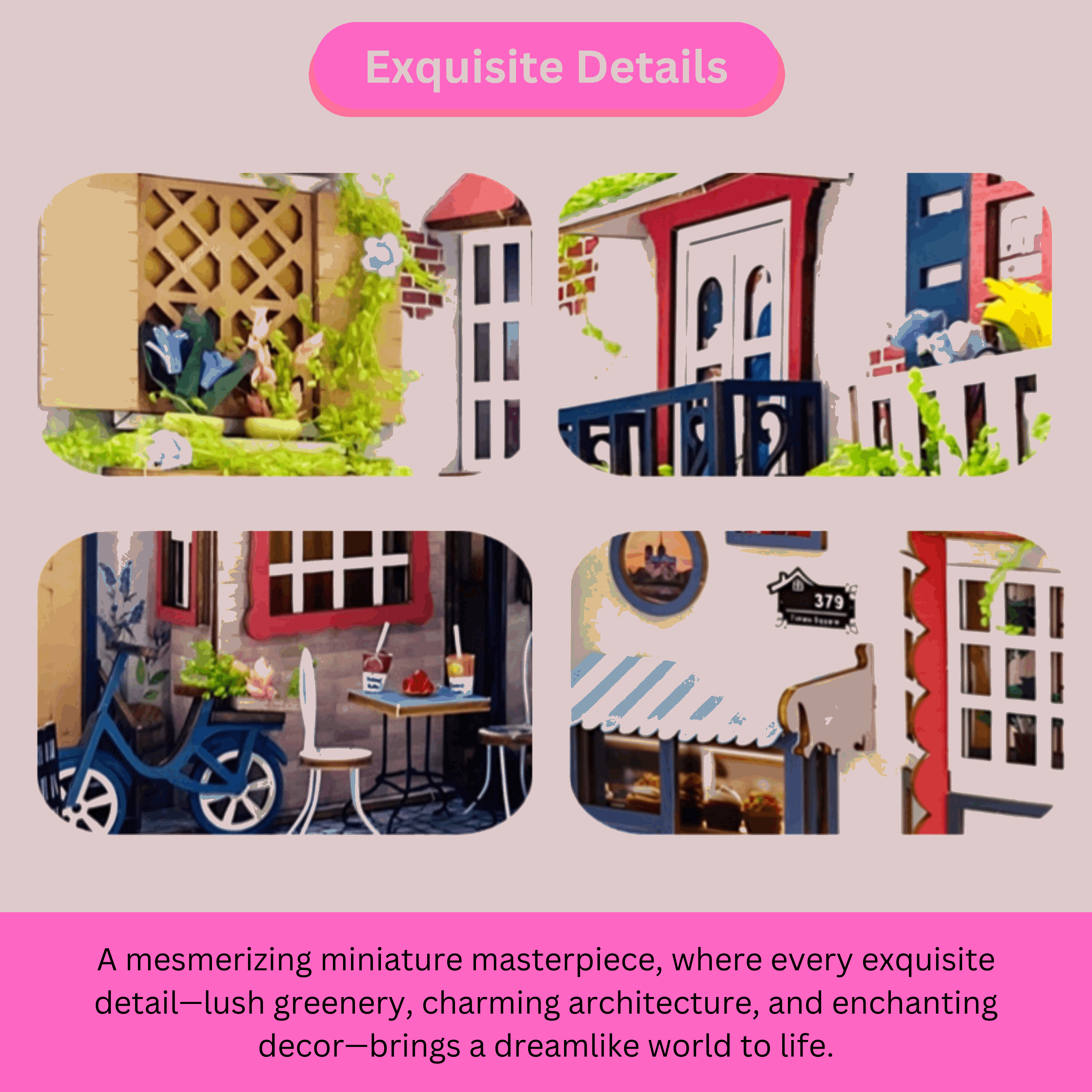 Parisian Alley DIY Book Nook Kit
