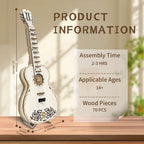Melodious Guitar Self-Assembly Wooden Guitar Kits