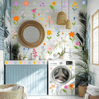 8 Sheets Spring Flowers Wall Stickers – 102 Self-Adhesive Designs for a Fresh Home!