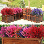 8 Bundles Artificial Lavender Plastic Flowers Decorations