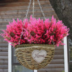 8 Bundles Artificial Lavender Plastic Flowers Decorations