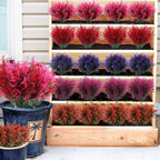 8 Bundles Artificial Lavender Plastic Flowers Decorations