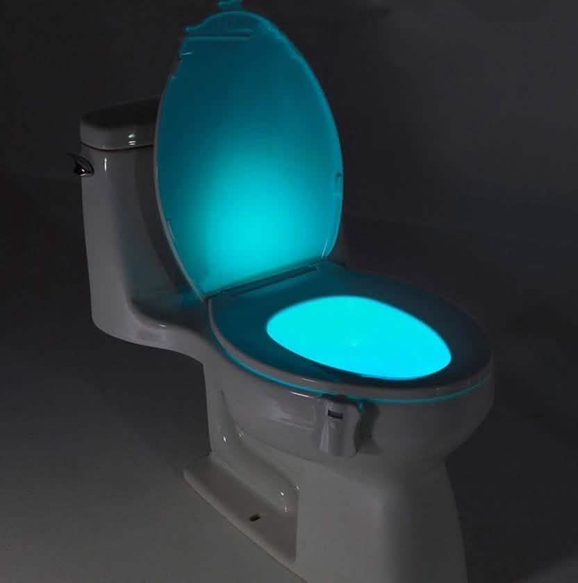 8-Color LED Sensor Motion Activated Bathroom Toilet Light