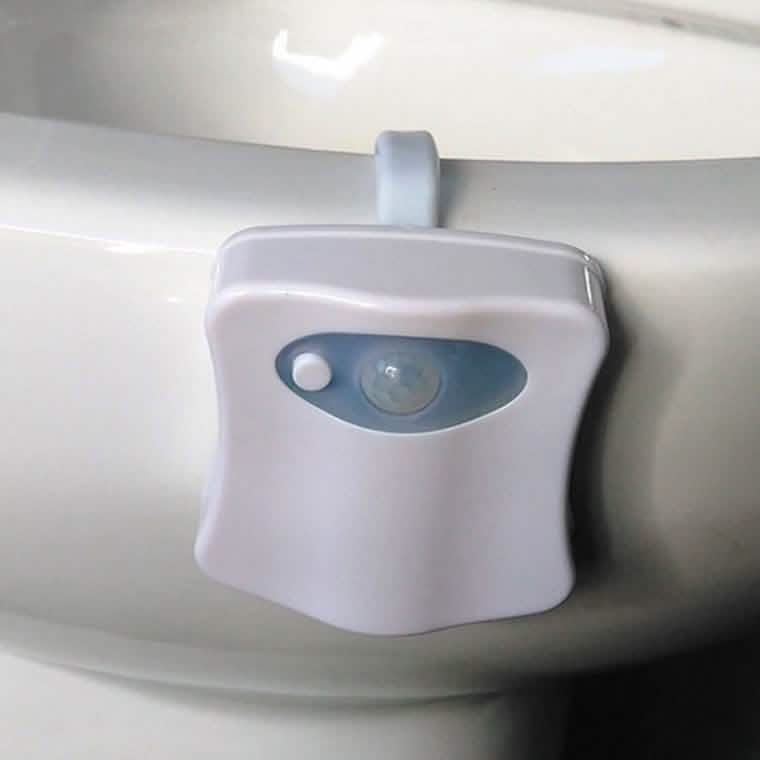 8-Color LED Sensor Motion Activated Bathroom Toilet Light
