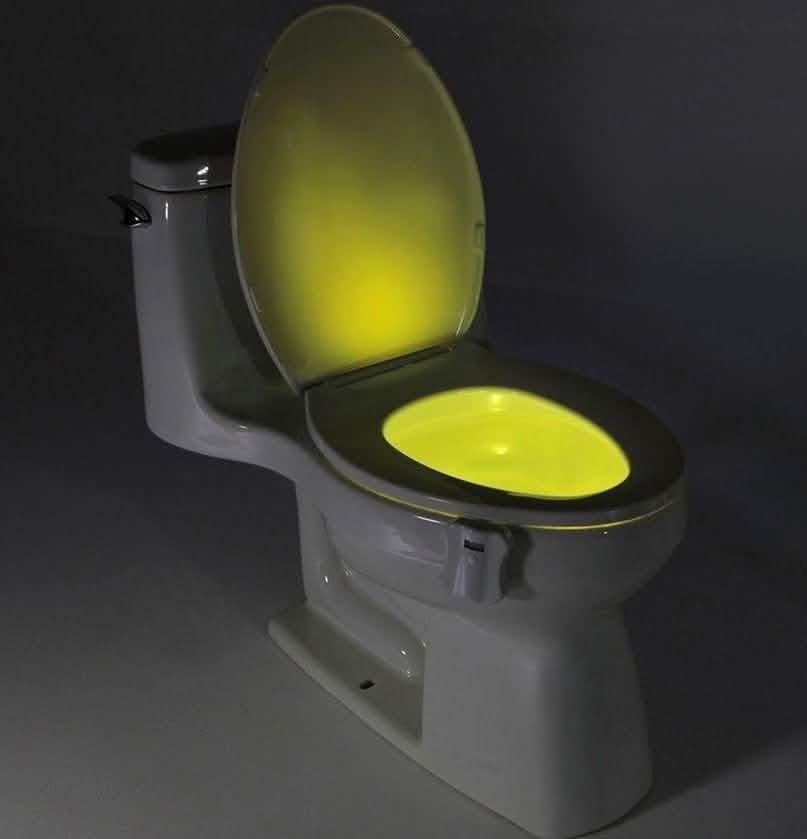 8-Color LED Sensor Motion Activated Bathroom Toilet Light
