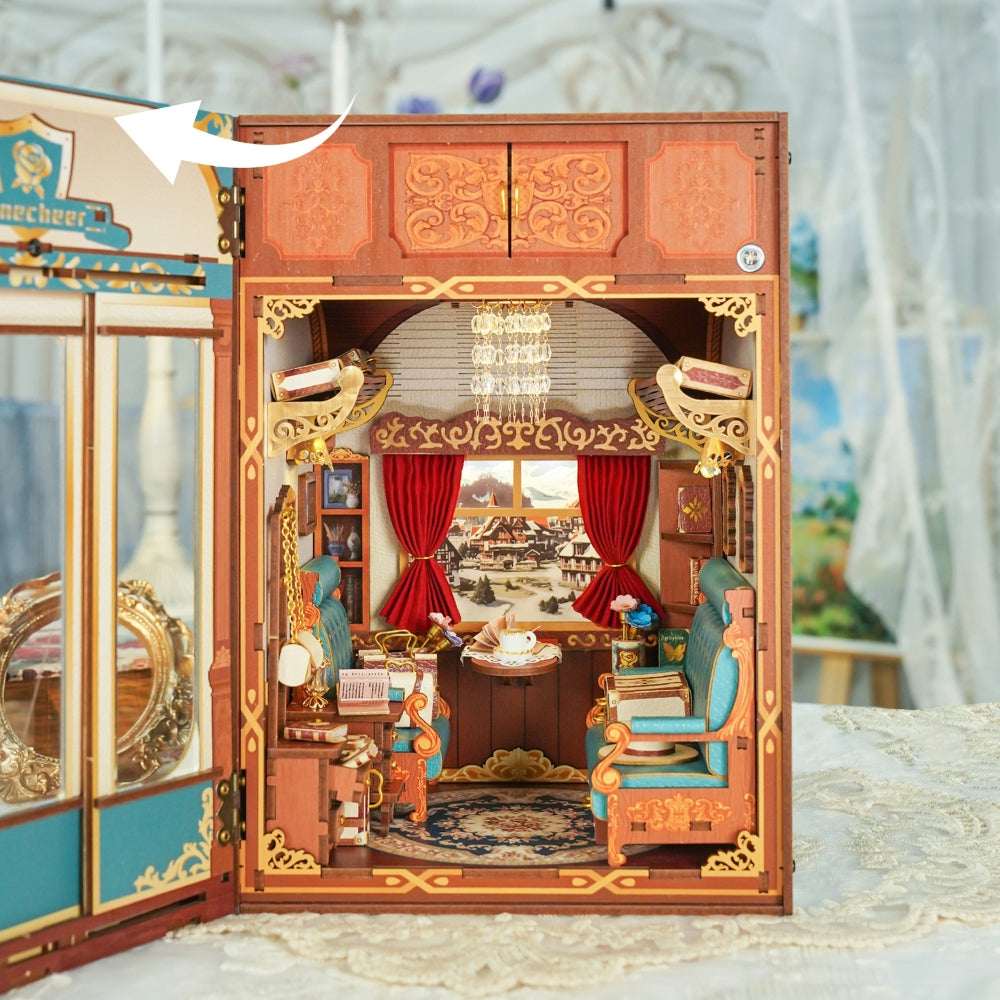 Train Cabin Series – European Travels Motion Scene DIY Book Nook Kit