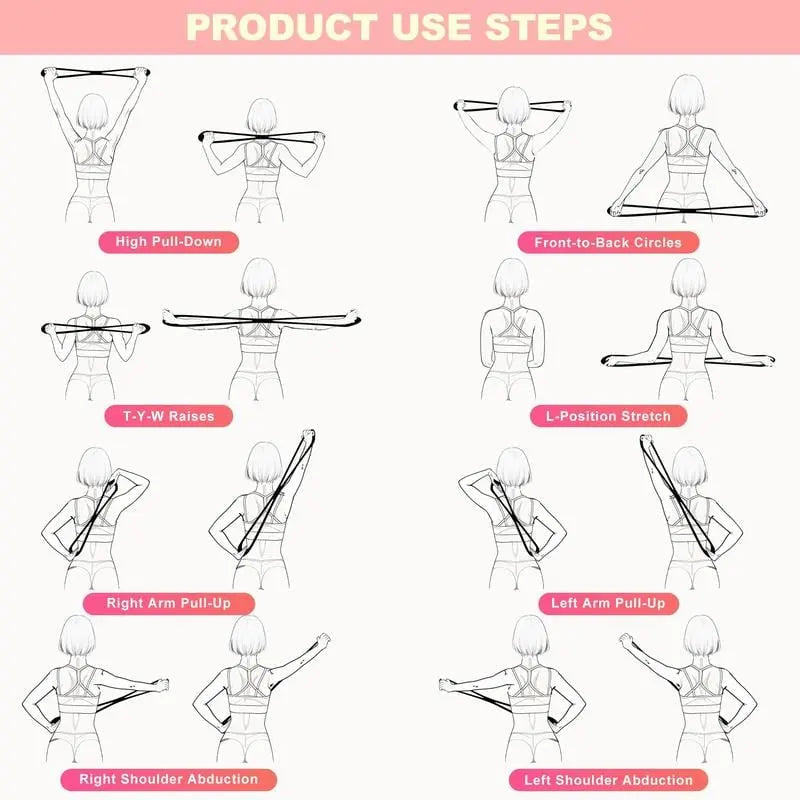 8-shaped resistance band – strengthens chest & corrects your posture