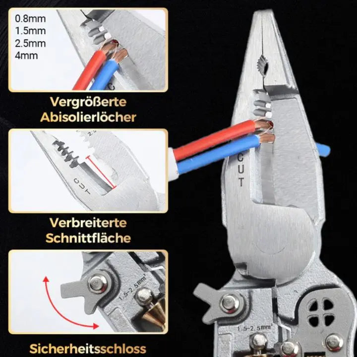 8-in-1 Stripping Plier with Voltage Tester