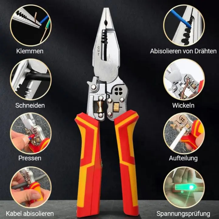8-in-1 Stripping Plier with Voltage Tester