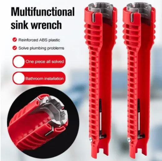 8-in-1 flush key – for hard-to-reach fittings
