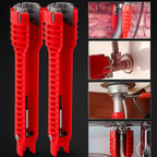 8-in-1 flush key – for hard-to-reach fittings