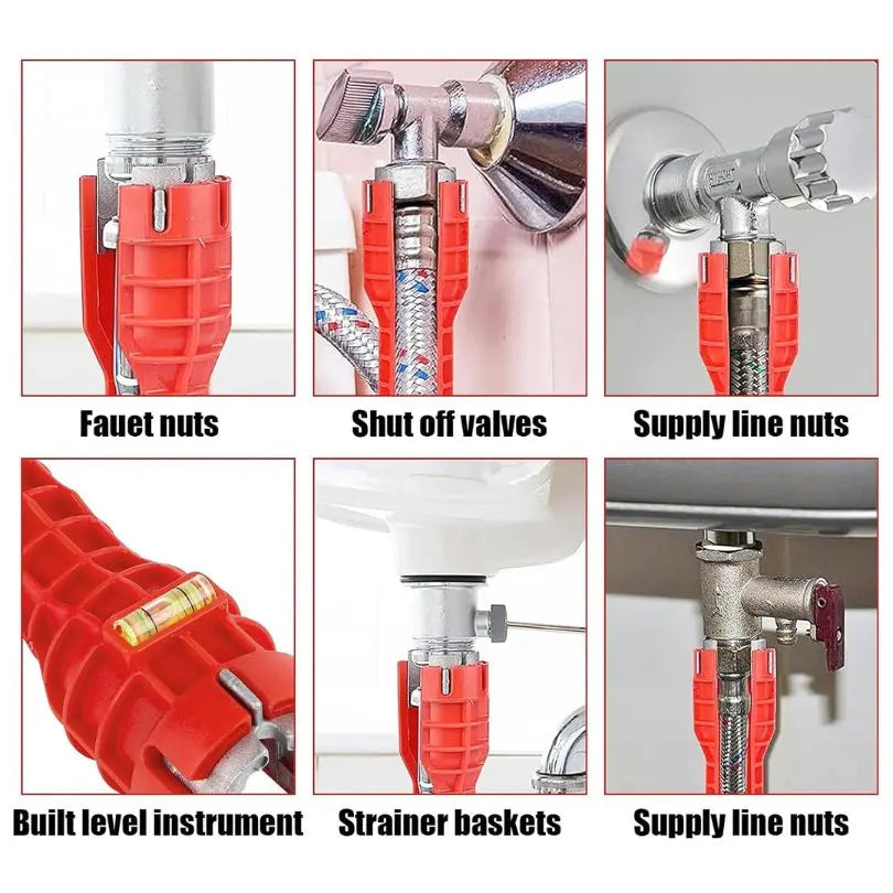 8-in-1 Sink Wrench | Essential Plumbing Tool
