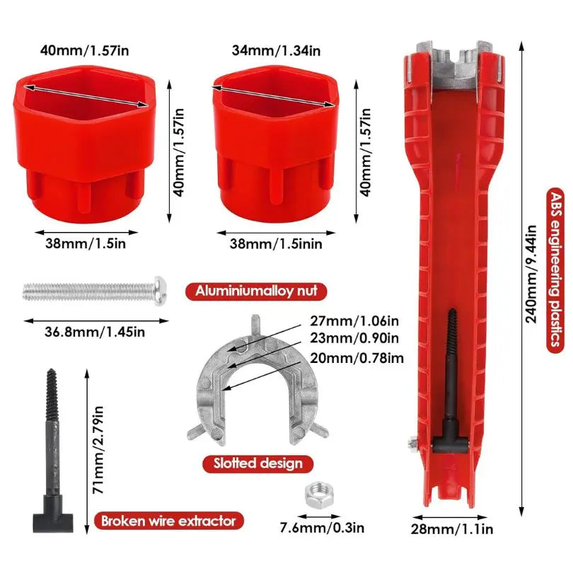 8-in-1 Sink Wrench | Essential Plumbing Tool
