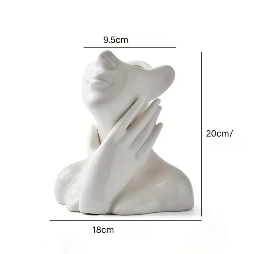 "Unique and Modern Ceramic Vase, Decorative Flower Vase for Living Room and Office"