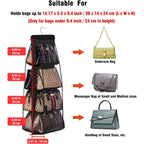 8-Pocket Hanging Handbag Organizer Handbag Storage Hammock