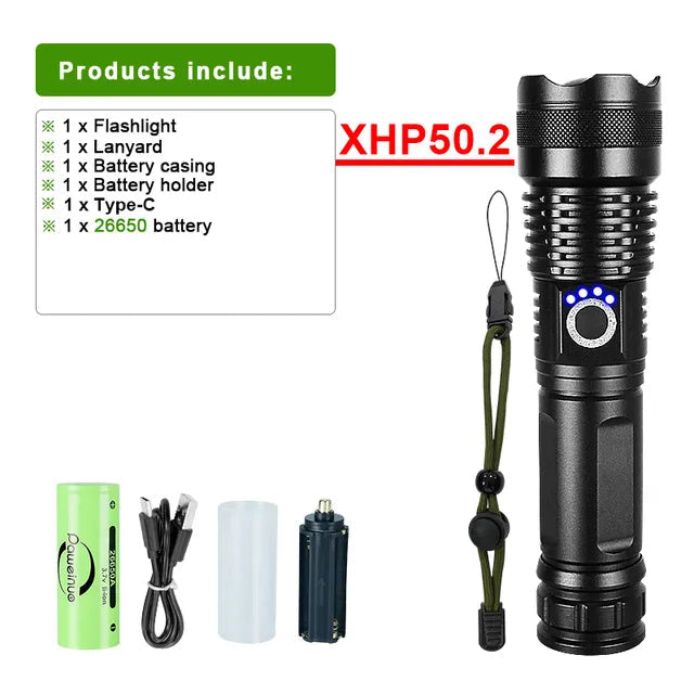 Rechargeable LED Flashlight for Adventure