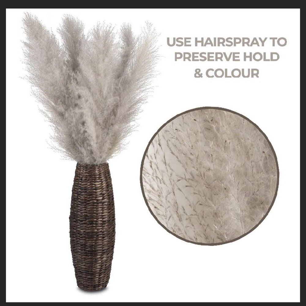 80 cm natural, real dried pampas grass bouquet (white / beige / gray) │ fluffy feather for modern boho home decor